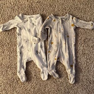 Owlivia organic cotton pjs zipper newborn